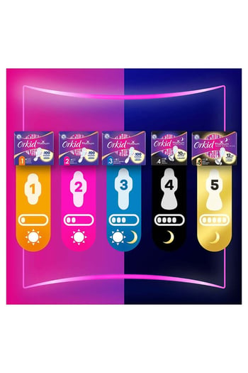 Orkid Platinum Gece Ekstra (boy 4) 5 Adet Hijyenik Ped