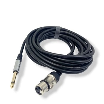 6.35 Xlr Fm Siyah 5mt Mikrofon Kablosu G-527c
