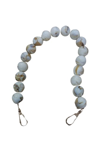 Çanta Askısı 40 Cm Akrilik Yuvarlak Krem