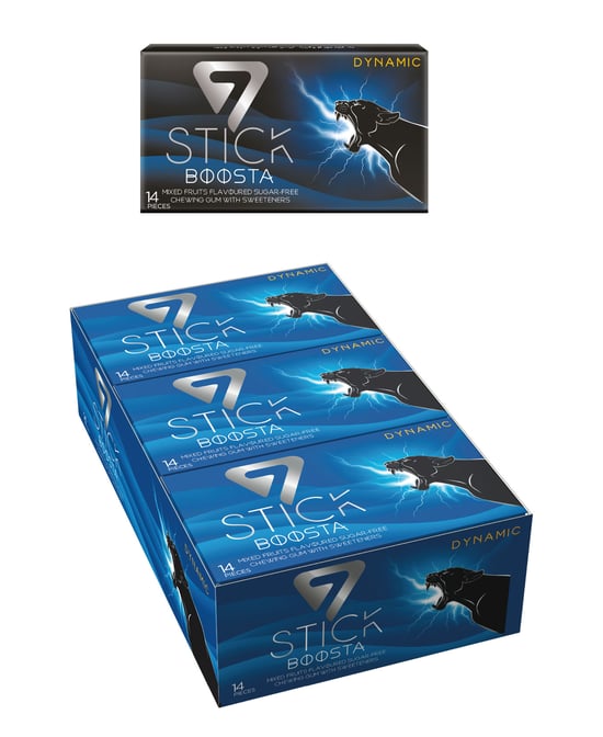 7 STICK Dinamik Şekersiz Sakız 29 gr X 12'li Paket