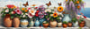 Nova Puzzle 1000 Parça Deniz ve Çiçek Armonisi Panorama Puzzle - Çiçekli Balkon