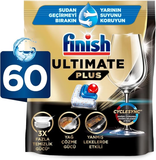 Finish Ultimate Plus Bulaşık Makinesi Tableti 60'lı