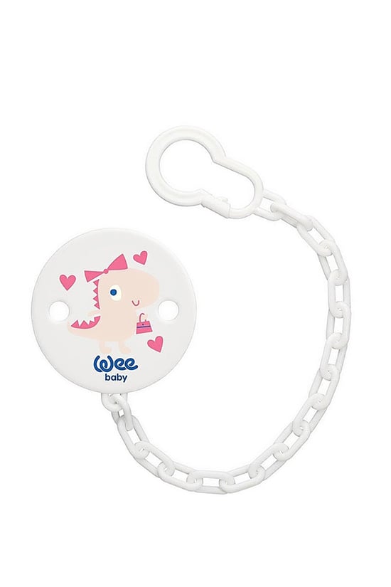 Wee Baby Desenli Emzik Askısı Pembe Dinazor