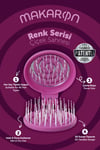 ProCo Beauty Makaron Saç Fırçası Çiçek Sahnesi  Serisi  - Mor, Nane Yeşili, Şeftali Tüyü