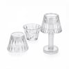 Yakut-9878 Kristal Damlalı Mumluk & Masa Lamba Abajur Mini Pilli