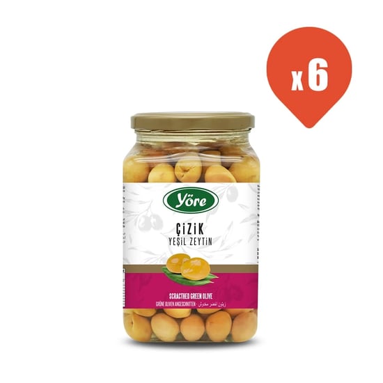 Yöre Edremit Çizik Yeşil Zeytin 550 gr (231-260)