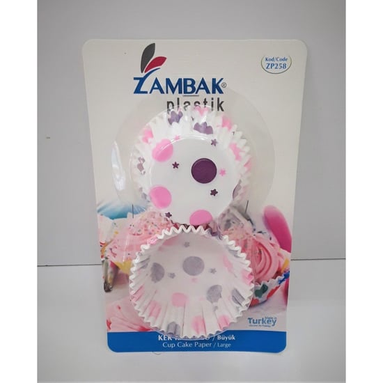 Zambak 258 Büyük Kek Kapsülü 48'li - Kek Kapsülü Renkli Kek Kalıbı Cupcake Kağıdı