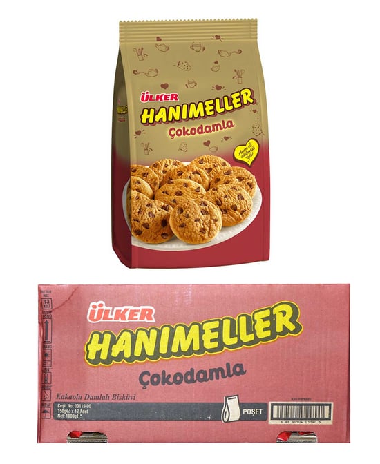 Ülker Hanımeller Bisküvi 150 Gr 12'li Çokodamla