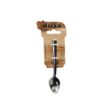 Boss-718 ( 6pcs ) Eko Çubuk Sade Metal ( Çay Kaşık ) 2mm