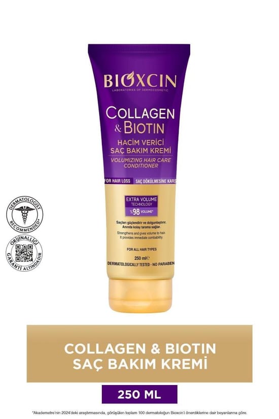 Bioxcin Collagen & Biotin Hacim Verici Saç Bakım Kremi 250 Ml