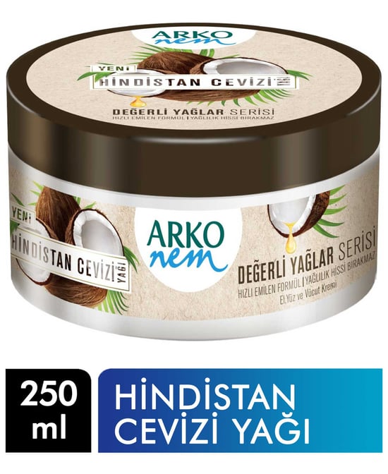 Arko Nem Hindistan Cevizi Yağı Krem 250 Ml