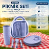 İnura Global Mienca Mrd-473 Clean Life Ksk-108 Piknik Seti ( 32pcs ) Plastik Renkli (6-tabak-6-bardak-6-çatal6-kaşık-6-bıçak+( 2 Bölmeli Pls.çanta)
