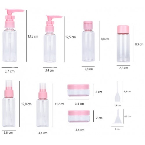 DİYARI FIRSAT 10 Parça Seyahat Sprey ve Boş Şişe Seti