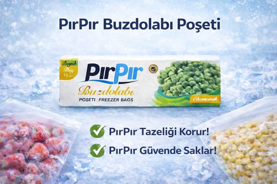 Pırpır Buzdolabı Poşeti Büyük Boy 15'Li