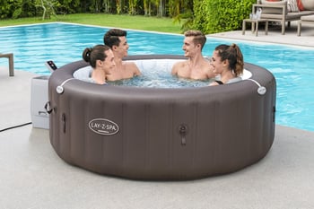 Lay-z-spa 6001s Dominica Smart Hydrojet Enerji Tasarruflu Şişme Spa Havuzu, Mobil Uygulama Kontrollü, 4-6 Kişilik
