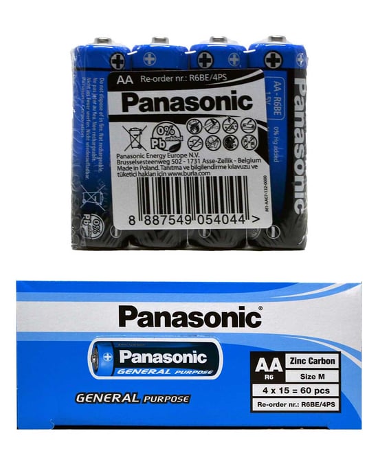 Panasonic Pil Aa 4 X 15'li Paket Kalem