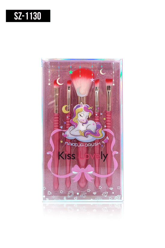 İthal Aksesuar Renkli 5'li Makyaj Fırçası