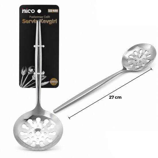 İ22-450 ( 27cm ) ( Krom ) ( Metal ) ( Servis Kevgir )