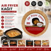 Enfa Enf-1580 ( 50pcs ) ( Yuvarlak Taban: 20cm & Kenar: 4.5cm ) Air Fryer Pişirme Kalıp ( Kağıt )
