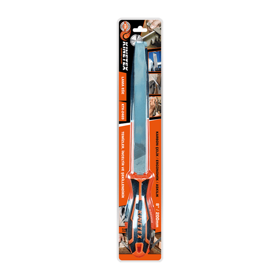 Knitex Ktx-2489 ( 8" & 200mm ) ( Lama ) Metal Eğe Törpü ( Plastik Saplı )