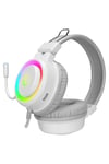 Rampage Sn-r10 Alquıst Beyaz Rgb 3,5mm Mikrofonlu Oyuncu Kulaklık