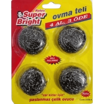 Ateks 4'lü Kartlı Vakum Bulaşık Teli