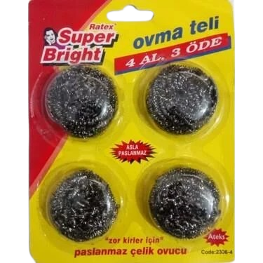 Ateks 4'lü Kartlı Vakum Bulaşık Teli