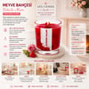 Gül Mum Candle ( Mix Meyve & Cam Bardak ) Kokulu Mum