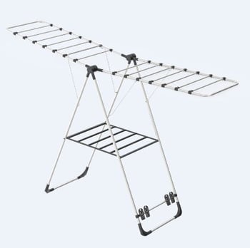Vipas ( Focus ) ( Kanatlı ) ( Metal ) Çamaşır Kurutmalık ( Katlanır ) ( 15kg Asma Kapasitesi )