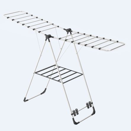 Vipas ( Focus ) ( Kanatlı ) ( Metal ) Çamaşır Kurutmalık ( Katlanır ) ( 15kg Asma Kapasitesi )
