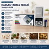 İ11-008 (mini=6x12cm) Hassas Tartı & Terazi (300gr/0.01gr) (şeffaf Pls.kapaklı & Pilli= 2pcs İnce)