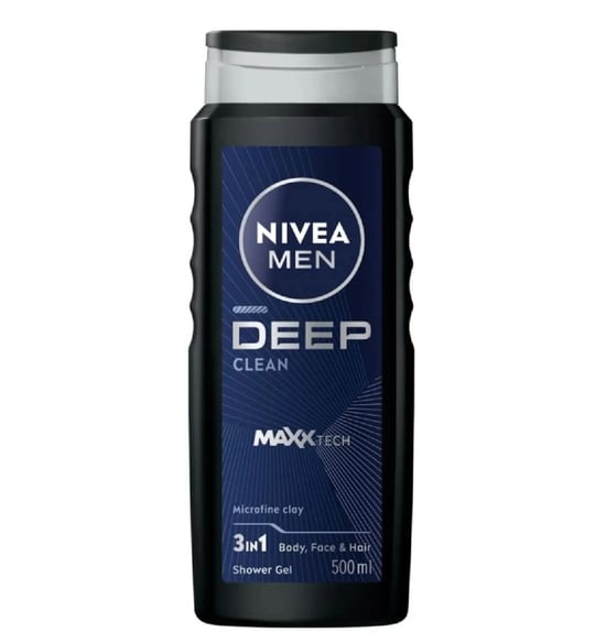 Nıvea Men Duş Jeli Deep Clean Maxx Tech 500 Ml