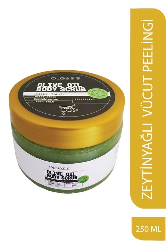Olgasis Zeytin Yağlı Doğal Vücut Peelingi Hassas Ciltler Için 250 ml 