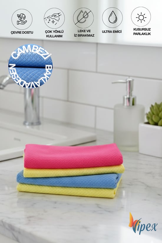 Vipex 40x40 cm Baklava Desen Cam Bezi 240 Gsm Pembe Renk