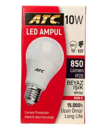 ATC Led Ampul 10W Beyaz