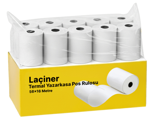 Laçiner 56x16 Metre Termal Yazarkasa Pos Rulosu