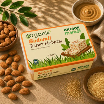 Organik Tahin Helvası Bademli 200 Gr.