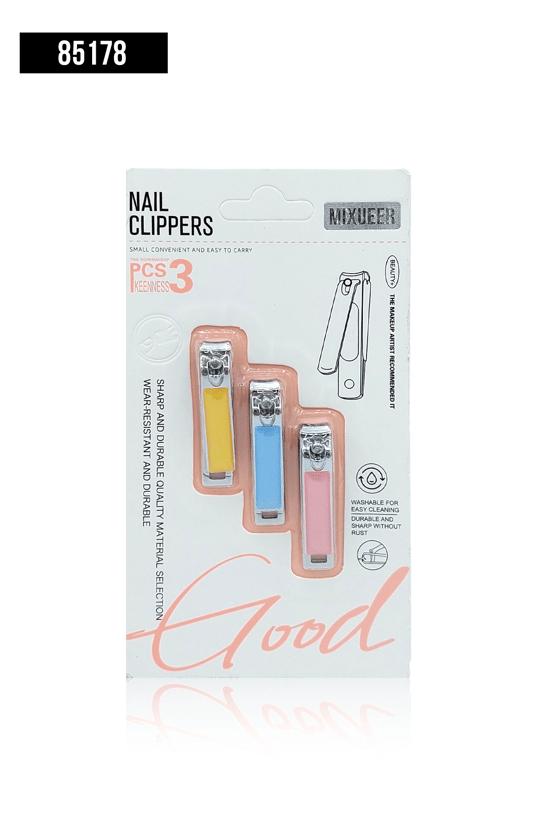 İthal Aksesuar Renkli 3'lü Mini Tırnak Makası