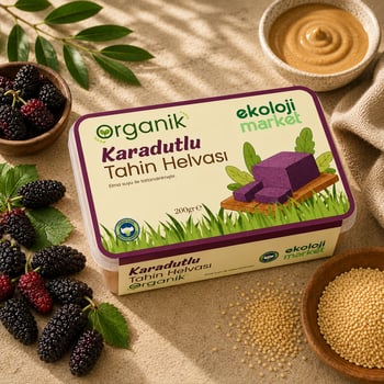 Organik Tahin Helvası Karadutlu 200 Gr.