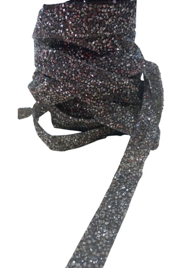 Silikonlu Yapıştırma Taş 1 Cm Siyah 1 Metre