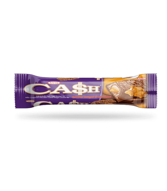 Tayaş Cash - Sütlü Kakao Kaplı Nuga Karamel Bar 20 Gr