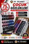 Era Çocuk Güneş Gözlükleri Karışık Model Standlı Barkodlu