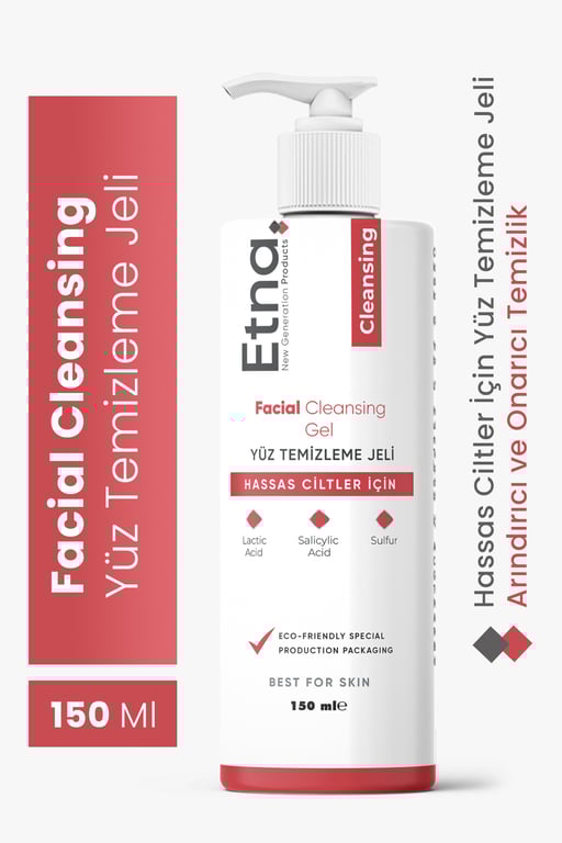 Etna Pharma Sebum Dengeleyici, Aydınlatıcı Etkili, Gözenek Sıkılaştırıcı Yüz Yıkama Jeli 150 Ml