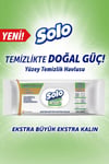 Solo Temizlikte Doğal Güç Beyaz Sabun Ferahlığı Yüzey Temizlik Havlusu 100 Yaprak