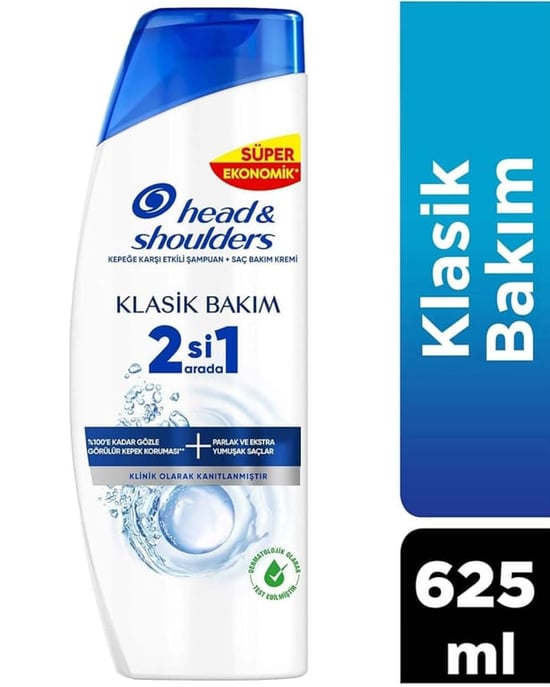 Head And Shoulders Klasik Bakım 2si1 Arada Şampuan 625 Ml