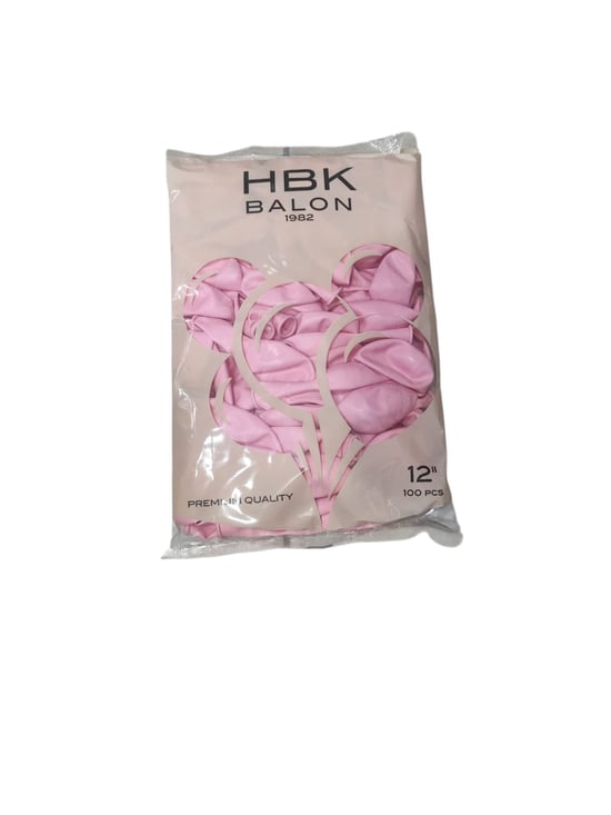 Hbk Pastel Balon Çok Açık Pembe 100 Adetli