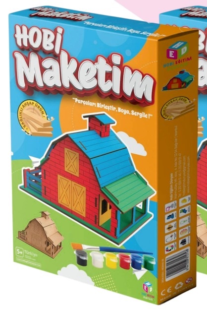 Hobi Eğitim Dünyası Hobi Maketim Ahır Modeli Kutu Oyunu