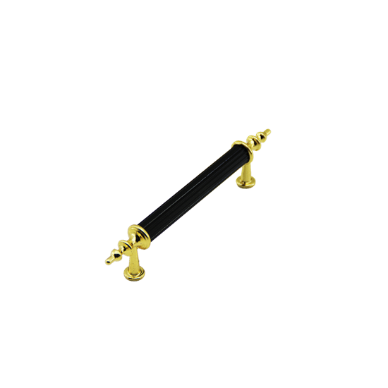 -957 ( 9.6cm ) ( Zirve ) ( Siyah & Altın ) Boru Kulp