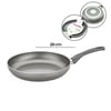 Papilla Fred ( Frying Pan ) ( 28 Cm ) ( Maxi ) ( Granit Tava ) ( Gri Kırçıllı ) ( Tek Saplı ) ( Brkt-705717 )ı