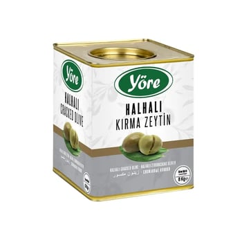 Yöre Hatay Halhalı Taş Kırma Yeşil Zeytin 8 Kg